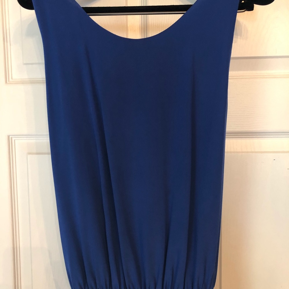 Banana Republic 100% Silk Royal Blue Dress
